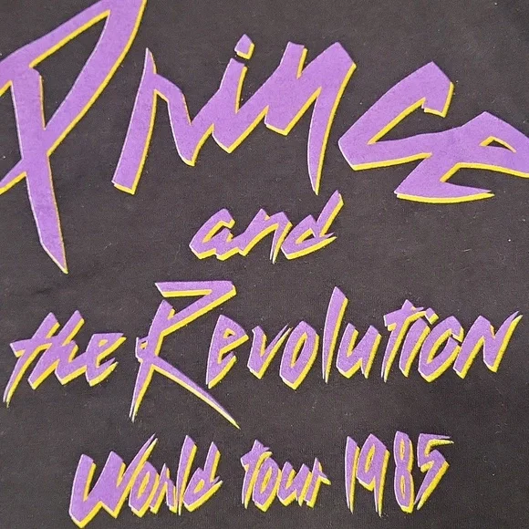 Vintage 1985 Prince and the Revolution Shirt World Tour Size M Single Stitch - Picture 7 of 9